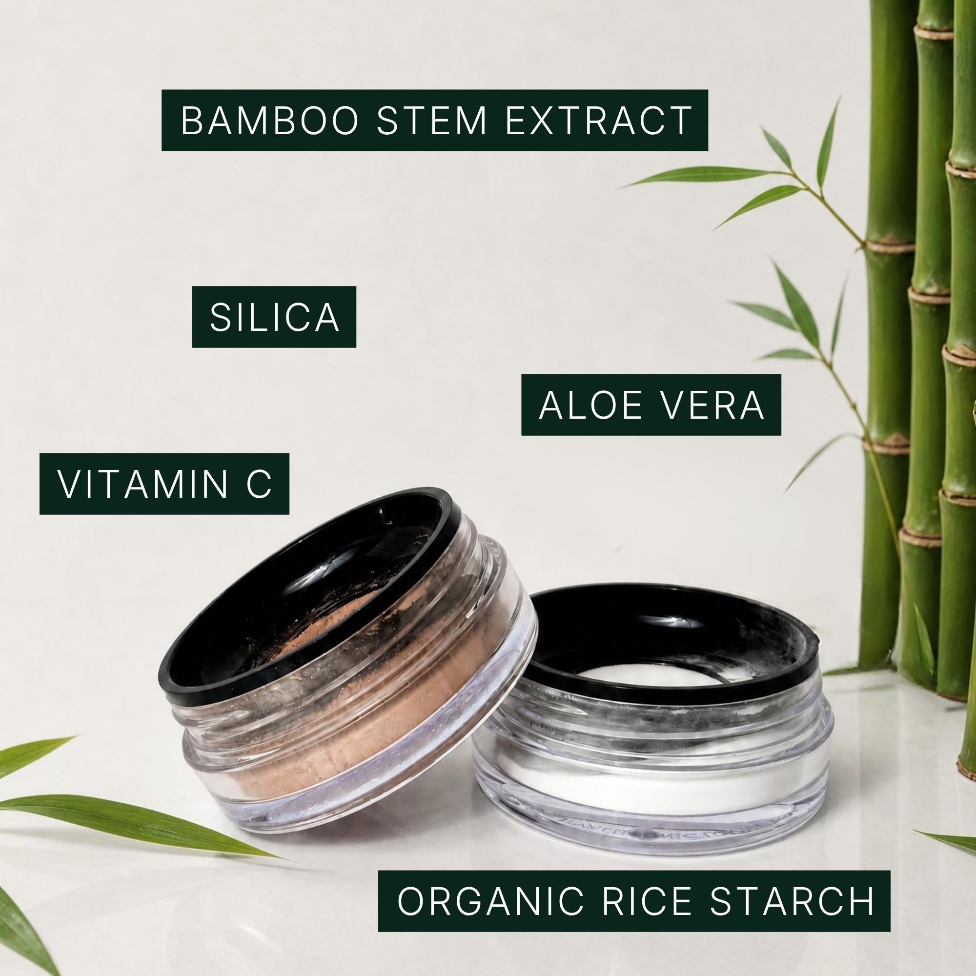 Bamboo Hyaluronic Loose Setting + Bronzing Powder Duo