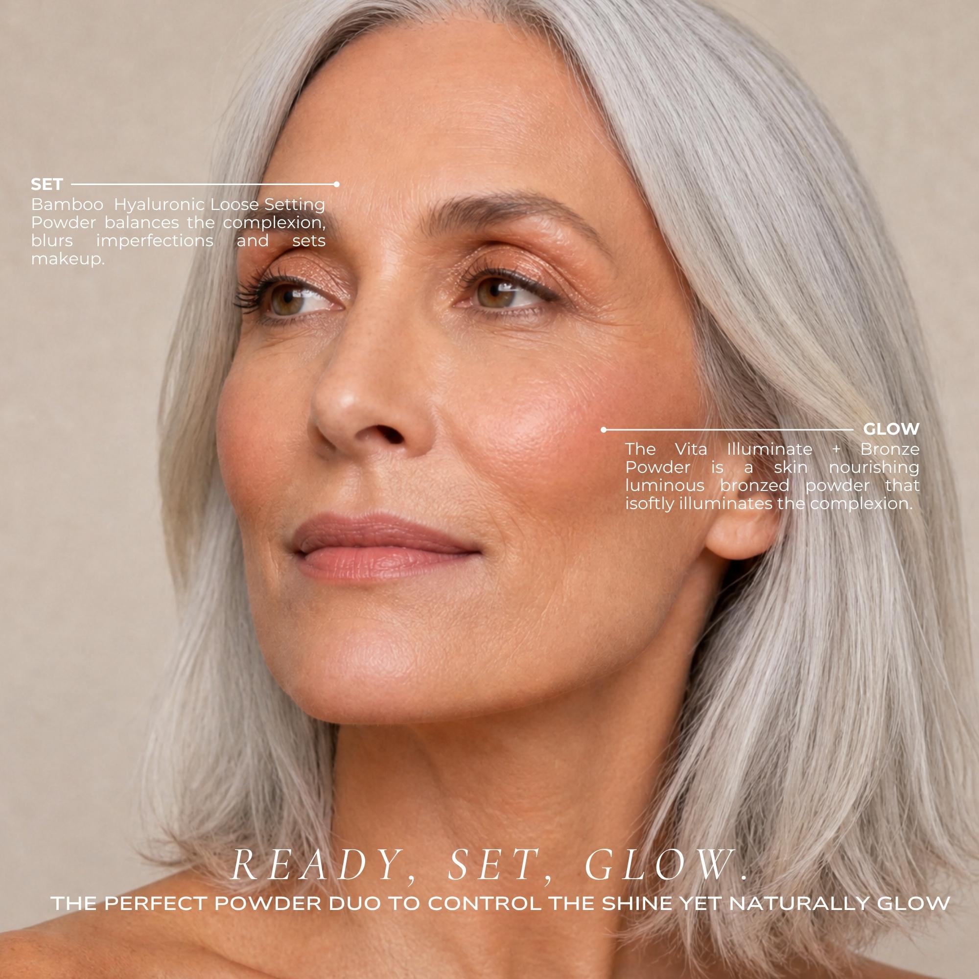 Bamboo Hyaluronic Loose Setting + Bronzing Powder Duo