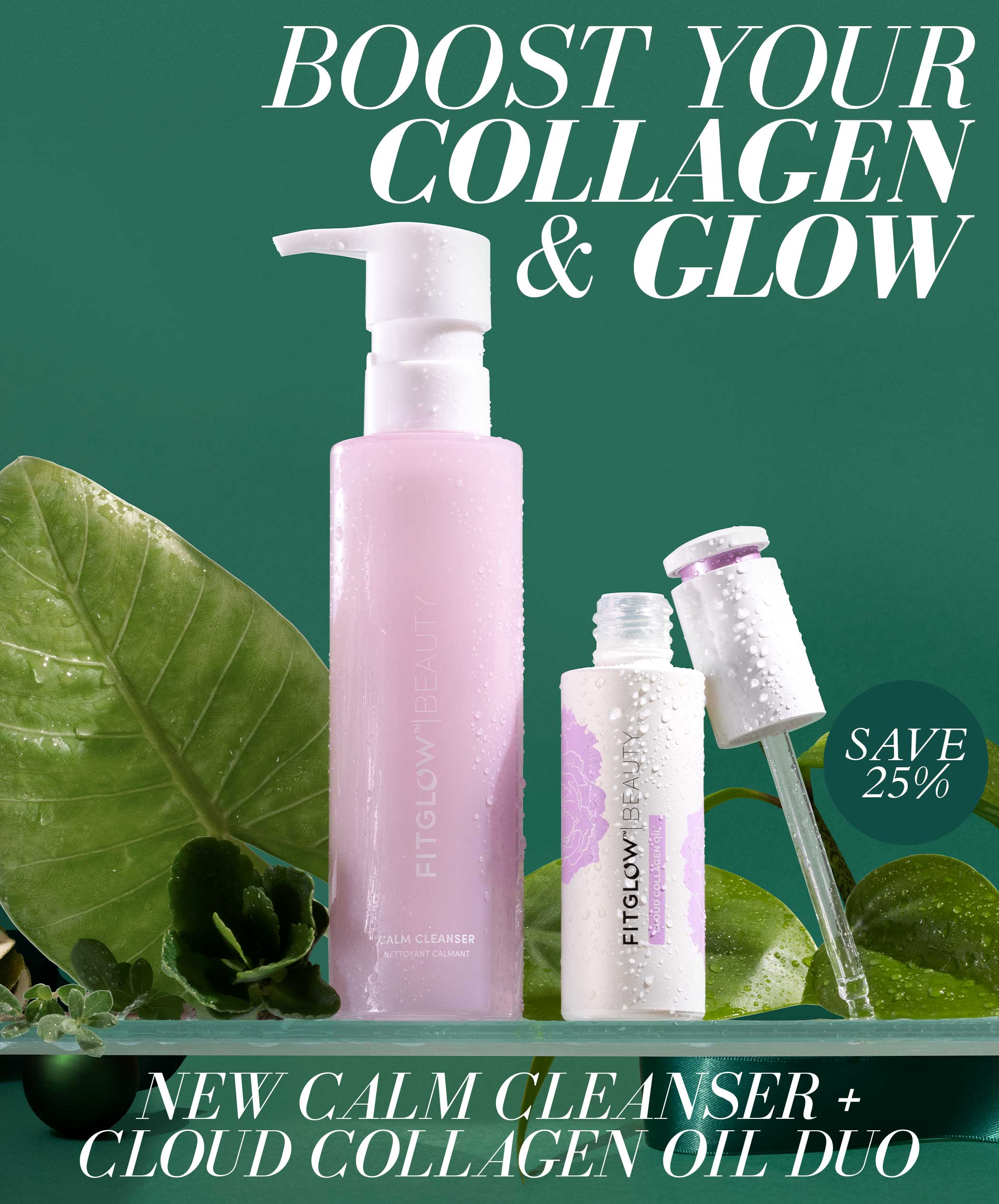 Calm Cleanser + Cloud Collagen Oil Duo