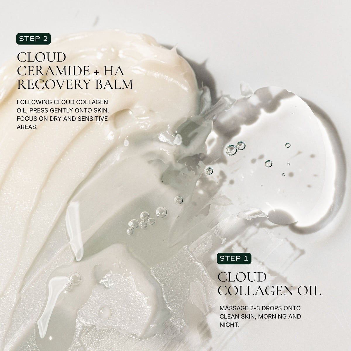 Cloud Ceramide + HA Recovery Balm + Cloud Collagen Oil Duo