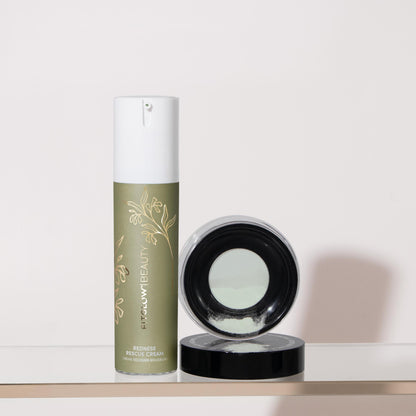 Redness Rescue Cream + Green Loose Setting Powder Duo